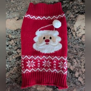 2/$18 Santa Knitted Dog Sweater
